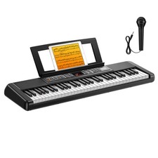 Donner DEK-100 Elektronisches Keyboard Piano 61 Tasten Mikrofon 128 Klängen