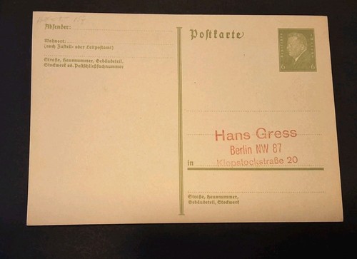 Ganzsache p181 8 pf - ganzsache,