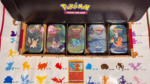 Pokemon mini tin box - box, kanto