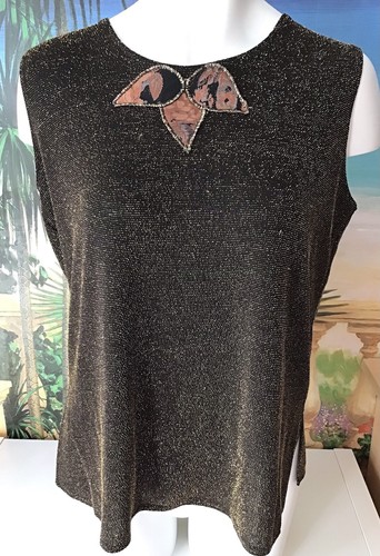 Shirt ärmellos glitzer - ärmellos,