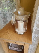 Kerzenglas Groß Transparent Ca. 28cm Hoch 22cm Durchmesser IKEA ohne Deko 