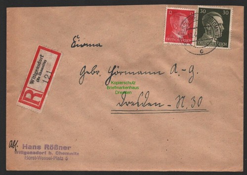 B9806 brief gebr hörmann - r-brief, gebr.