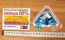 Aufkleber Sticker Deutsche Verkehrswacht, Verkehrserziehung 2 Stück im Set