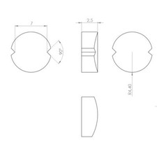 Zylinderlinsenset Kollimierung 420-680nm, Beam Correction, Cyl. Lens DPSS OPSL