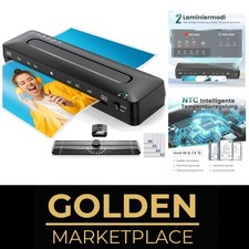 A3 Laminiermaschine 5 in 1 Laminiergerät Set mit Folien Kalt Heiß Office Schule