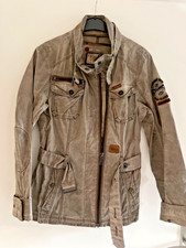 KHUJO Jacke, L, braungrau, kaum getragen ähnlich Wachsjacke