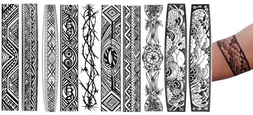 Blätter temporary tribal - 10,