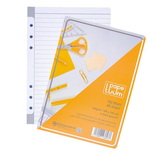 Ringbuch einlagen liniert - ringbuch,
