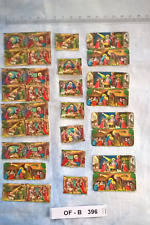Konvolut 36 Krippenbilder, div Motive, alte Oblaten Scraps, Glanzbilder OF-B396
