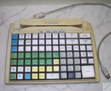 Tastatur Programmierbar Kasse PrehKeyTec MC84WX DEFEKT Kartenleser PS2 _fy