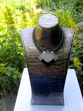 + Schmuckbüste Schlangenlederoptik braun 39 cm ++ Aufsteller ++  Juwelierbedarf