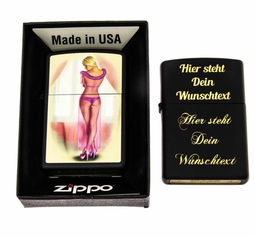Zippo feuerzeug pinup - zippo, peignoir
