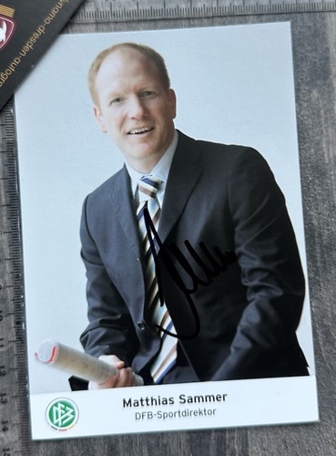Autogrammkarte mathias sammer - autogrammkarte,