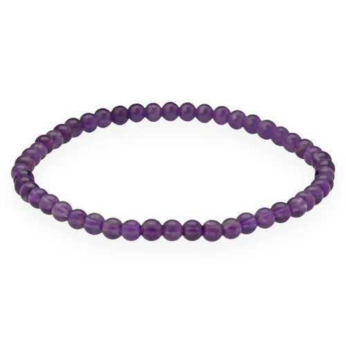 Amethyst mini kugelarmband 4mm - amethyst, mini-kugelarmband