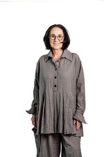 designer Bluse mit Falten