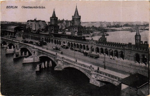 Berlin oberbaumbrücke - ak,