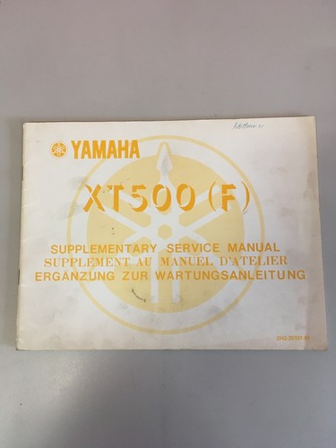 Service manual xt500 yamaha - xt500(f),