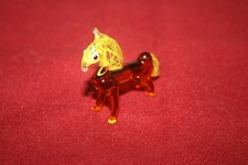 Bunt Glas Pferd Miniatur