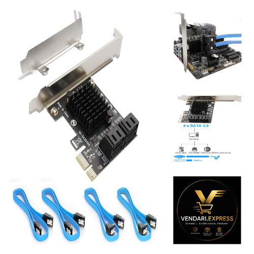 Pcie sata karte ports - pcie, 4