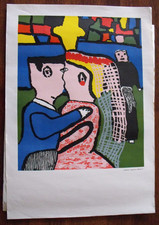 Herbert SCHNEIDER - oder Umkreis - orig. Linoldruck