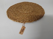 Boltze Home Tischset 6 Stück rund Seegras geflochten ca. Ø 39cm Natur