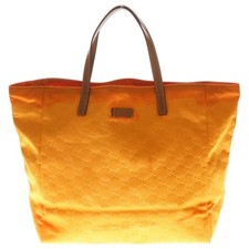 Gucci GG Nylon Leder Orange