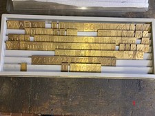 Gravograph 3 x Blockschriftsatz - Gravur - gravieren - Buchstaben - Schriftsatz