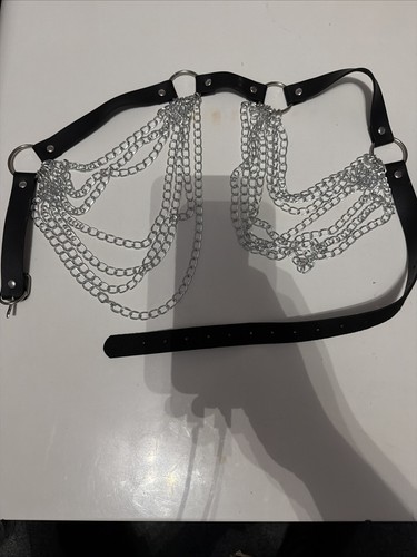 Punk leder taille kabelkette - punk,