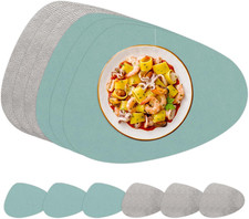 Tischsets Doppelseitig Leder