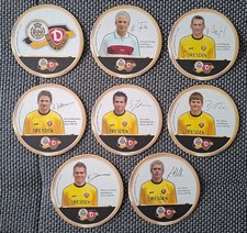 8 Bierdeckel --- Warsteiner Brauerei --- Spieler von Dynamo Dresden