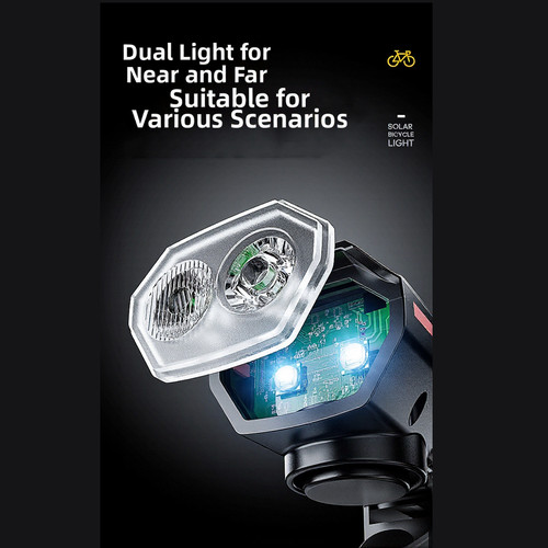 Sichtbares solar fahrradlicht - sichtbares,