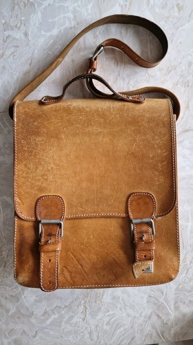 Vintage leder tasche messenger - vintage,