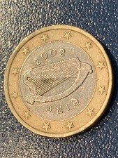 1 Euro  2002 Irland Irische Harfe Umlaufmünze