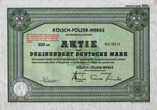 Kölsch Fölzer AG 1972 Siegen Außig Weidenau Oggersheim 300 DM Gontermann Peipers