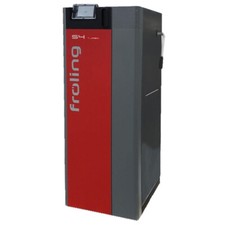 Fröling S4 Turbo Scheitholzkessel 28 F mit Pelletsflansch Holzvergaser KW Touch