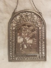 Zinnfiguren Wand/Fensterbild: Tafel 13 x 18,5 cm zum hängen Zinn