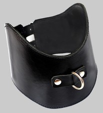 Leder-Latex-Mesh Neuheit Steifes Leder-Formhalsband GUMMIERT mit Latex chloriert