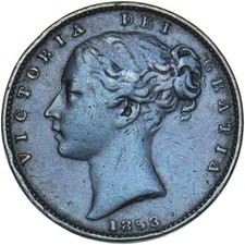1853 Farthing - Victoria