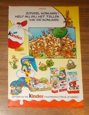 Seltene Werbung Ü-Ei Kinder Surprise Schoko-Bons Osterhase Niederlande #1 2002