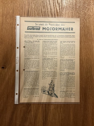 Orig gutbrod motormäher - gutbrod,