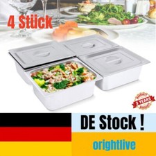 4-Pack GN Behälter Edelstahl