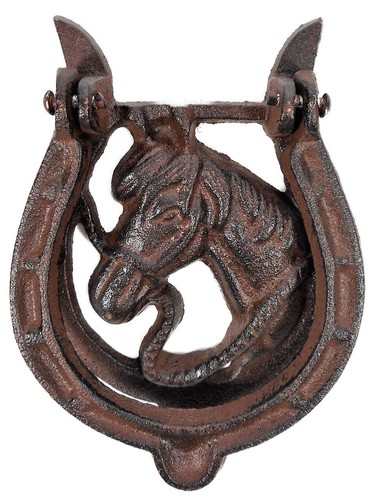 Gusseisen türklopfer hufeisen - gusseisen,