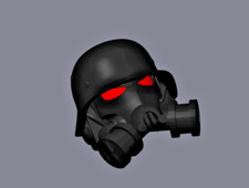 Abdeckkappe STAHLHELM MIT GASMASKE-ROTE AUGEN Schutzkappe Anhängerkupplung