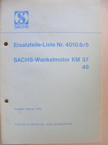 Sachs ersatzteil liste - ersatzteil-liste, nr