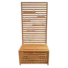 Gartentruhe mit Regalen GR1 Gartenbank Pflanzregal gebraucht