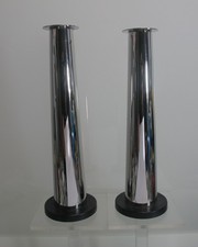 2 BSF Kerzenleuchter Edelstahl