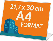 Eleganter Aufsteller A4 Acryl