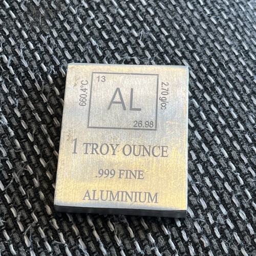 999 aluminium barren 1 - oz, 999.