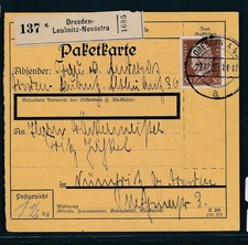 115735) Paketkarte 1930 ab