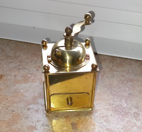 Kleine kaffeemühle messing - kleine, kaffeemühle,